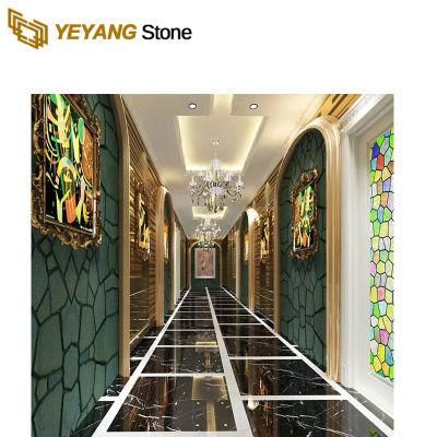 Gold Veins Rose Black Marble for Wall and Countertops