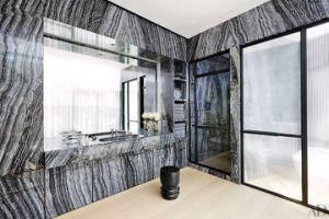 Black Wood Marble Slabs/Tiles/Covering/Skirting/Pattern Marble
