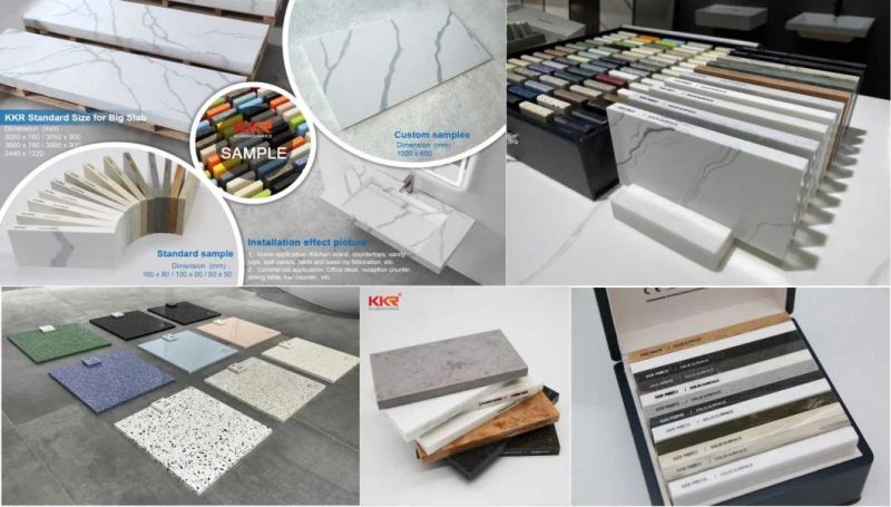 100% Pure 12mm 30mm Corian Acrylic Solid Surface Sheets in Black Textured Veining for Kitchen and Bathroom