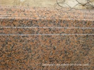 Polished G567 Balmoral Red Granite Step for Staircase and Stairs