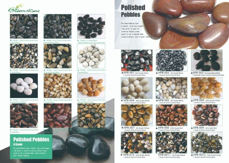 Tumbled Snow White Stone for Garden Decoration