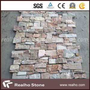 Factory Price Beige Slate P014 Ledge Stone Veneer Back with Cements