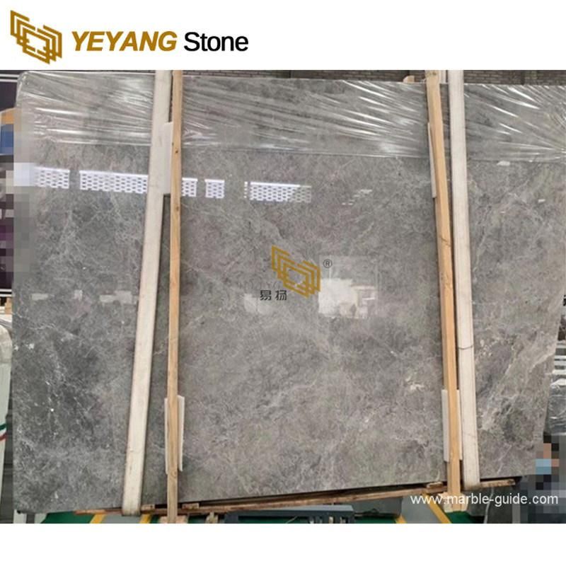 Grey Natural Marble Slabs Silver Ermine Marble for Kitchen/Bathroom/Vanity/Countertop Promotion