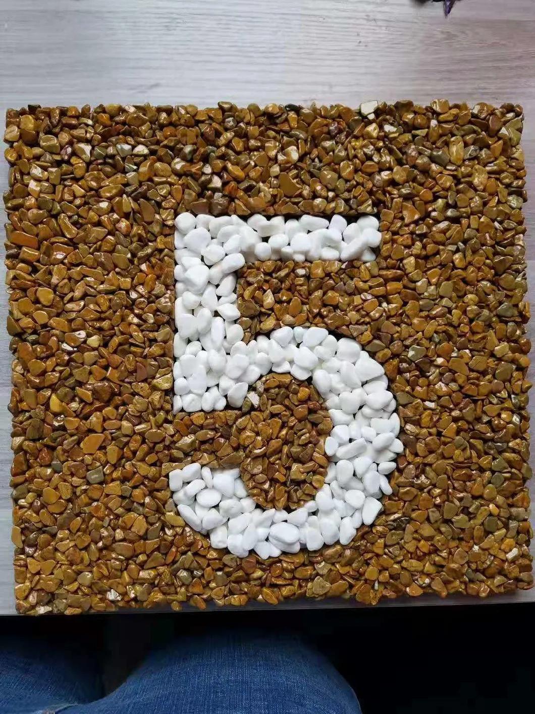 Good Quality High Polish Colorful Silica Sand Paving Stone Decorativa Tulf Playground