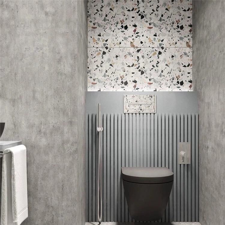 Precast 600X600 Crushed Marble and Glass Chip Terrazzo Mosaic Tiles Wall