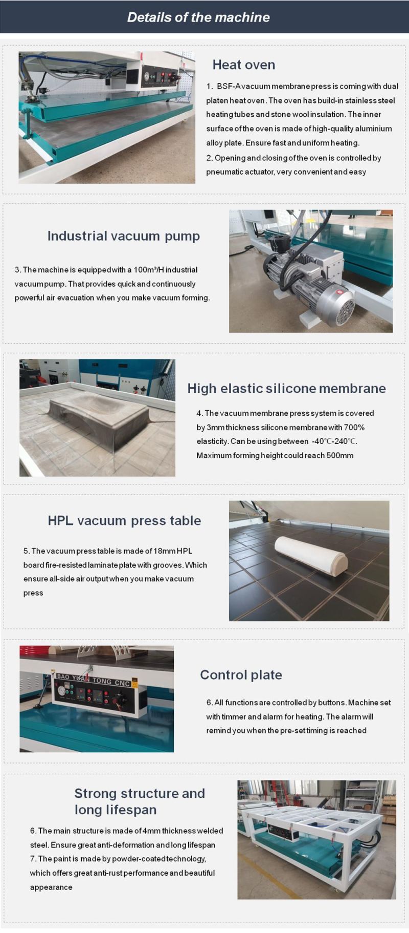 Artificial Stone Table Top White Marble Slabs Solid Surface Thermoforming Machine for Kitchen Countertop