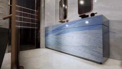 Luxury Stone Polished Indoor Decoration Macaubas Blue Slab Granite for Tiles Countertop