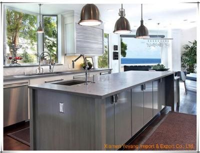 Engineered South Asia Grey Quartz Countertops for Kitchen (YQ-VN509)