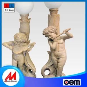 Wholesale Garden Lamp Building Artificial Stone Lamp Post
