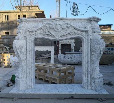 Custom Hand Carved Marble Fireplace Mantels
