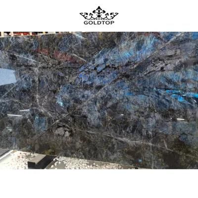 The High Grade Natural Stone Polished/ Honed Surface Bathroom/Kitchen /Living Room Countertop Labradorite Blue Granite for Home