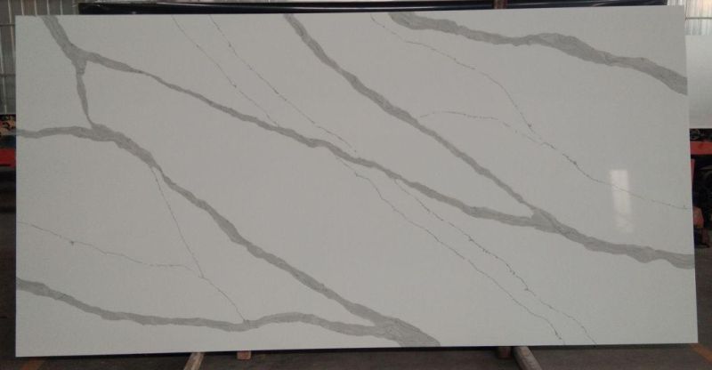 Calacatta Arabescato Engineered Quartz Slabs Building Materials