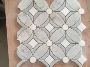 Water Jet Stone Mosaic Marlble Granite Tiles