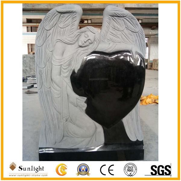 Black Granite Monument European Granite Memorials Tombstone C14