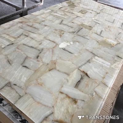 New Design Interior Decorated Material Translucent Polished Alabaster Counter Top