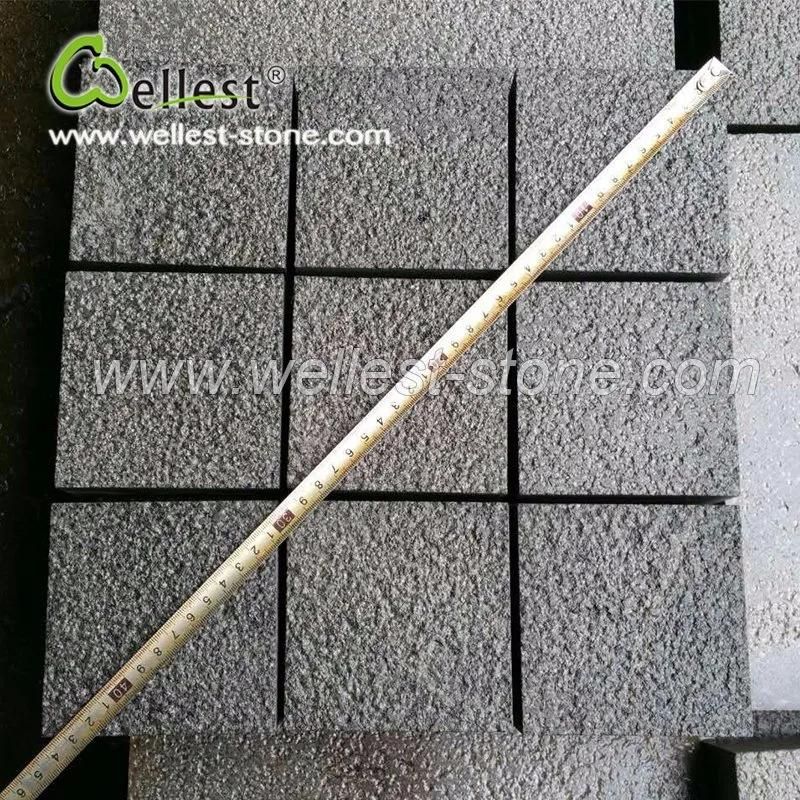 Natural Stone 10X10 Bush Hammered Surface Sawn-Cut Edge Cube Paving Stone with Best Price