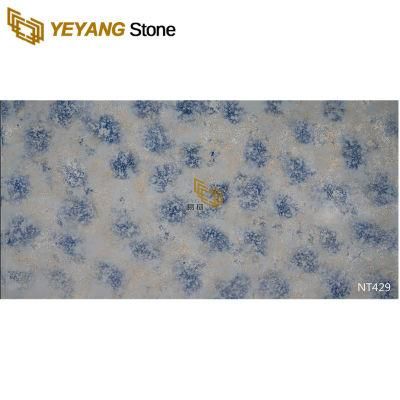 New Color Quartz Blue Quartz Slabs/Tiles for Floor/Wall/Backsplash Kitchen/Bathroom/Countertop