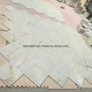 Natural Polished White Onyx Marble Tile for Kitchen, Hotel Decorations