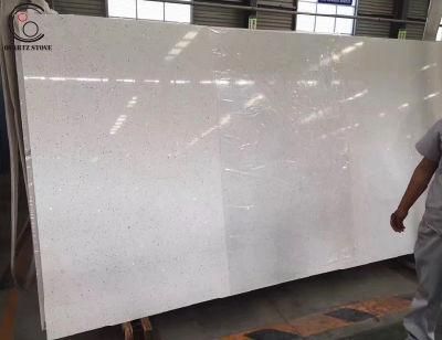 Sparkle White Mirror Fleck Quartz Stone Countertop