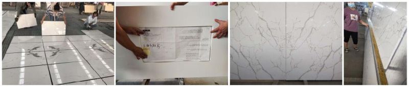 Artificial Stone polished/honed white/beige white and gold quartz countertop for interiors/indoor kitchen/bathroom
