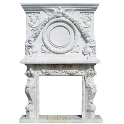 High Quality Marble Fireplace Double Fireplace for Home Decoration Double Fireplaces