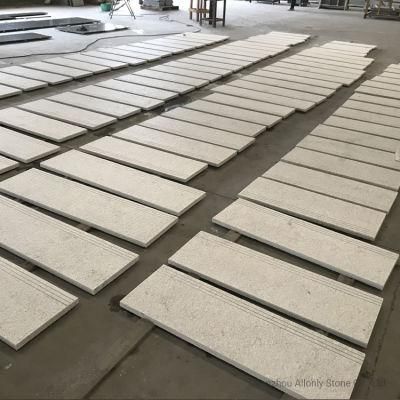 Brazil Natural Stone Polished Flamed Pana White Granite Flooring Paving Tile for Stair