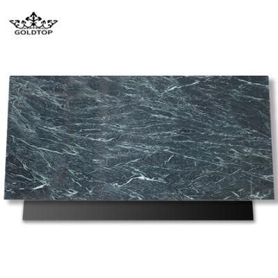 Dark Green Marble Vein Kitchen Countertops Island Worktop Table Tops Bathroom Vanity Wall Panels Natural Stone Tiles Marble Slabs