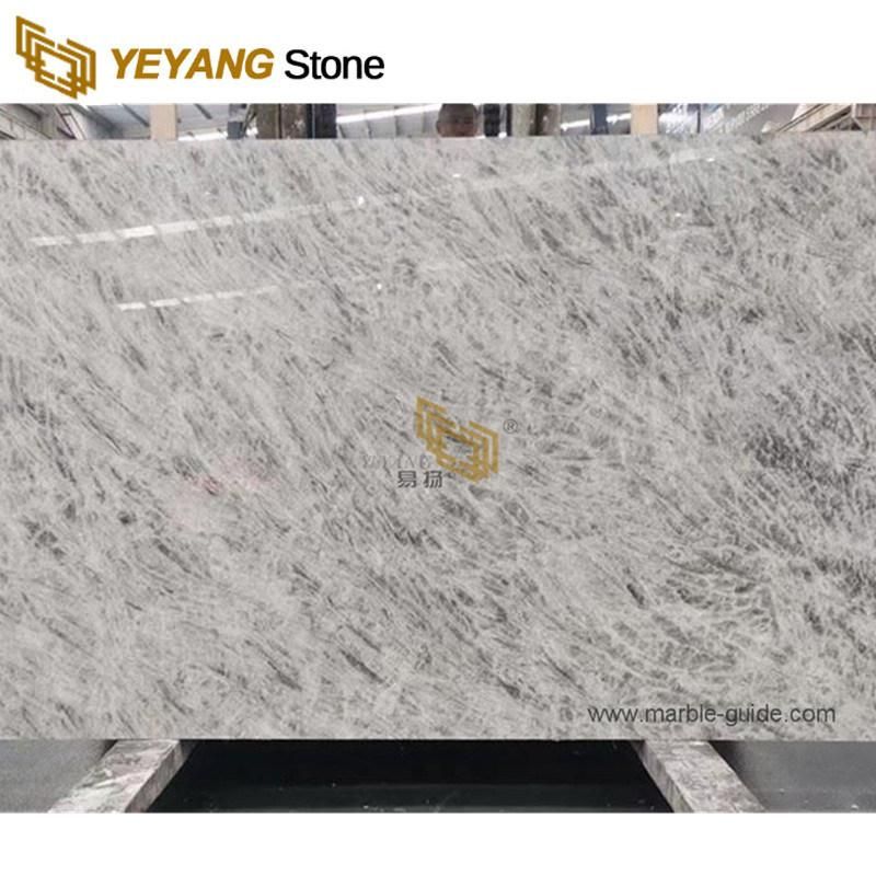 Grey Natural Marble Slabs for Wall/Flooring/Backsplash/Kitchen/Bathroom/Countertop/Vanity Top