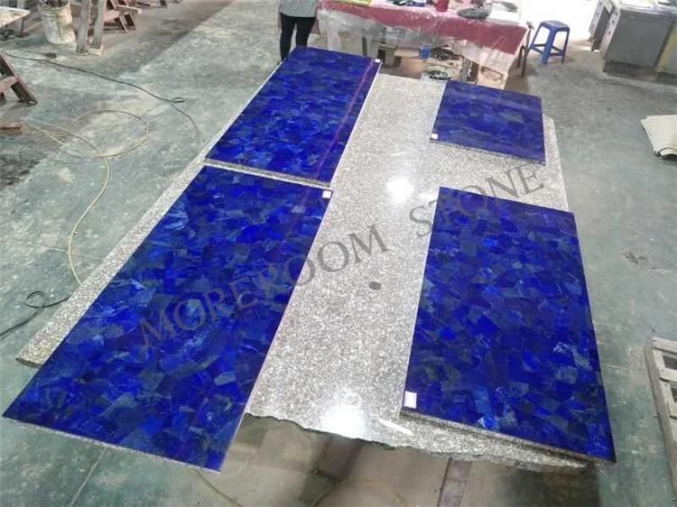 Villa Wall Countertop Decor Lapis Lazuli Blue Stone