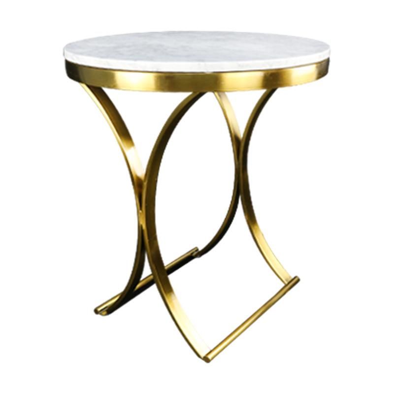 Factory Outlet Modern Stainless Steel Living Room Furniture Marble Stone Countertop Marble Table Dining Table Coffee Table