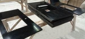 Black Quartz Stone Countertops for Kitchen Worktops, Wholesale Quartz Slabs