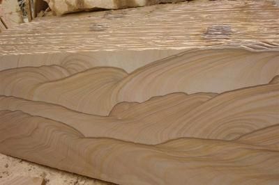 Natural Stone Cobble Pebble Yellow Sandstone for Garden Decoration Building Material