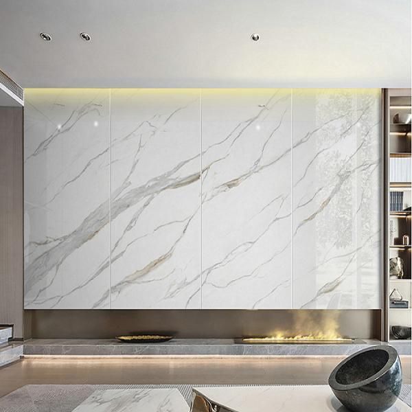 Home Indoor Artificial Marble Sintered Stone for Cladding Living Room TV Background Building Porcelain Slab Interior Decoration