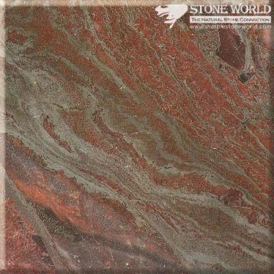 Polished Iron Red Marble Slabs for Flooring &amp; Wall (MT081)