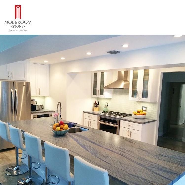 Luxurious Azul Macaubas Blue Granite Marble Countertops