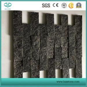 China Black Quartz Natural Cultural Art Stone for Exterior/Outer Wall
