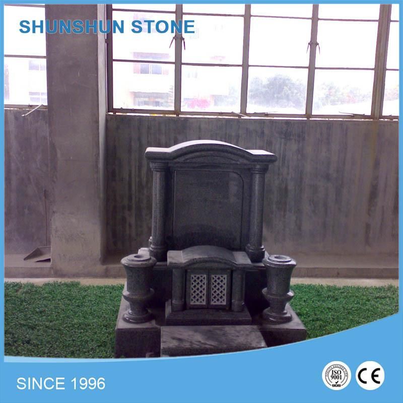 Angle Heart Shape Black Granite Tombstone/ Headstone/ Momument Stone