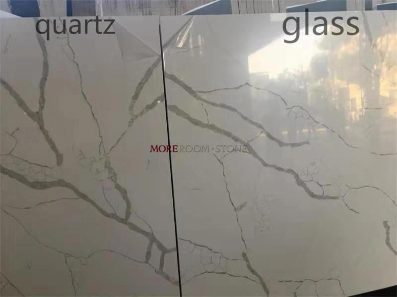 3D Polished and Matt Artificial Stone Quartz Slab for Kitchen Countertop, Bathroom Vanity, Floor and Wall Design