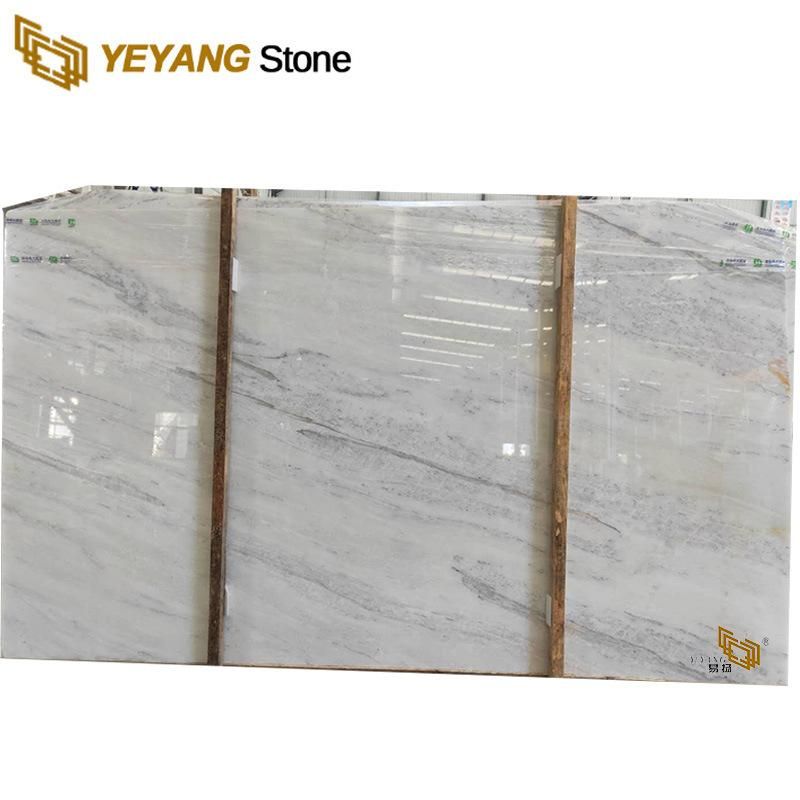 Polished China Marble White/Calacatta/Snow/Tesla/Cararra with Kitchen Slab Material for Engineering