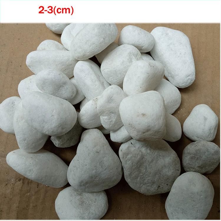 Factory Supply Natural Tumbled Stone Snow White Pebbles for Sale
