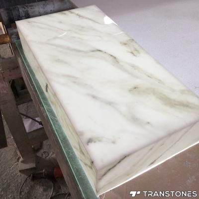 Transtones Translucent Onyx Stone Polished Alabaster Light Box