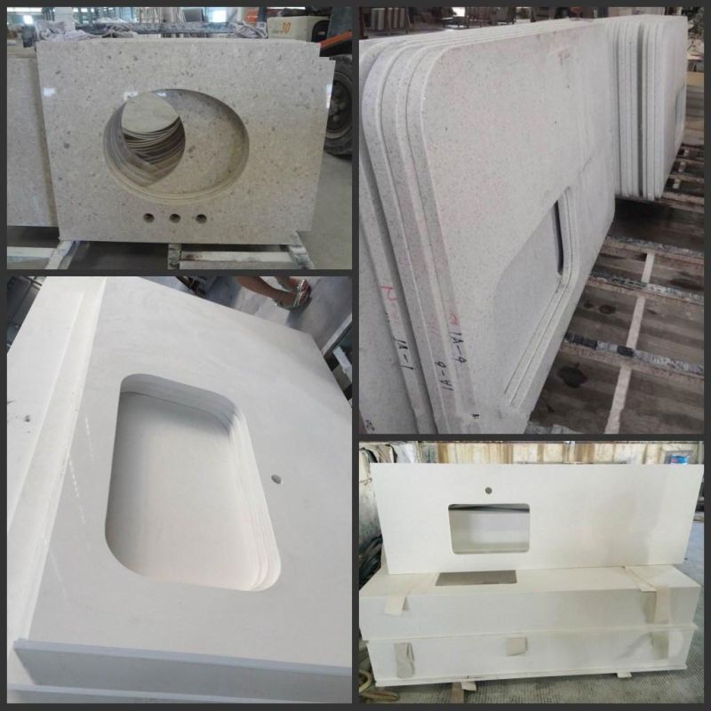 Wholesale Quartz Countertops Solid Surface Calacatta Quartz for Kitchen/Backsplash/Bath/Vanity Tops