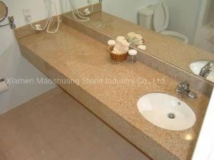 Natural G682 Granite Gold Sand Granite Worktops for Building Decoration