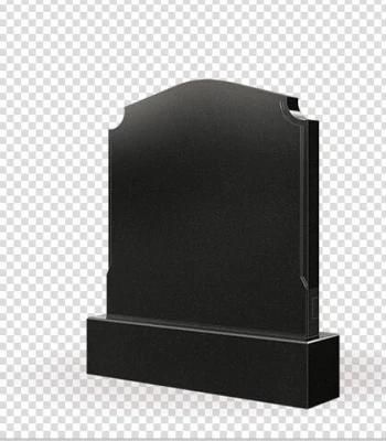 Polished Black Granite Tombstone &amp; Headstone for Cemetery Monument