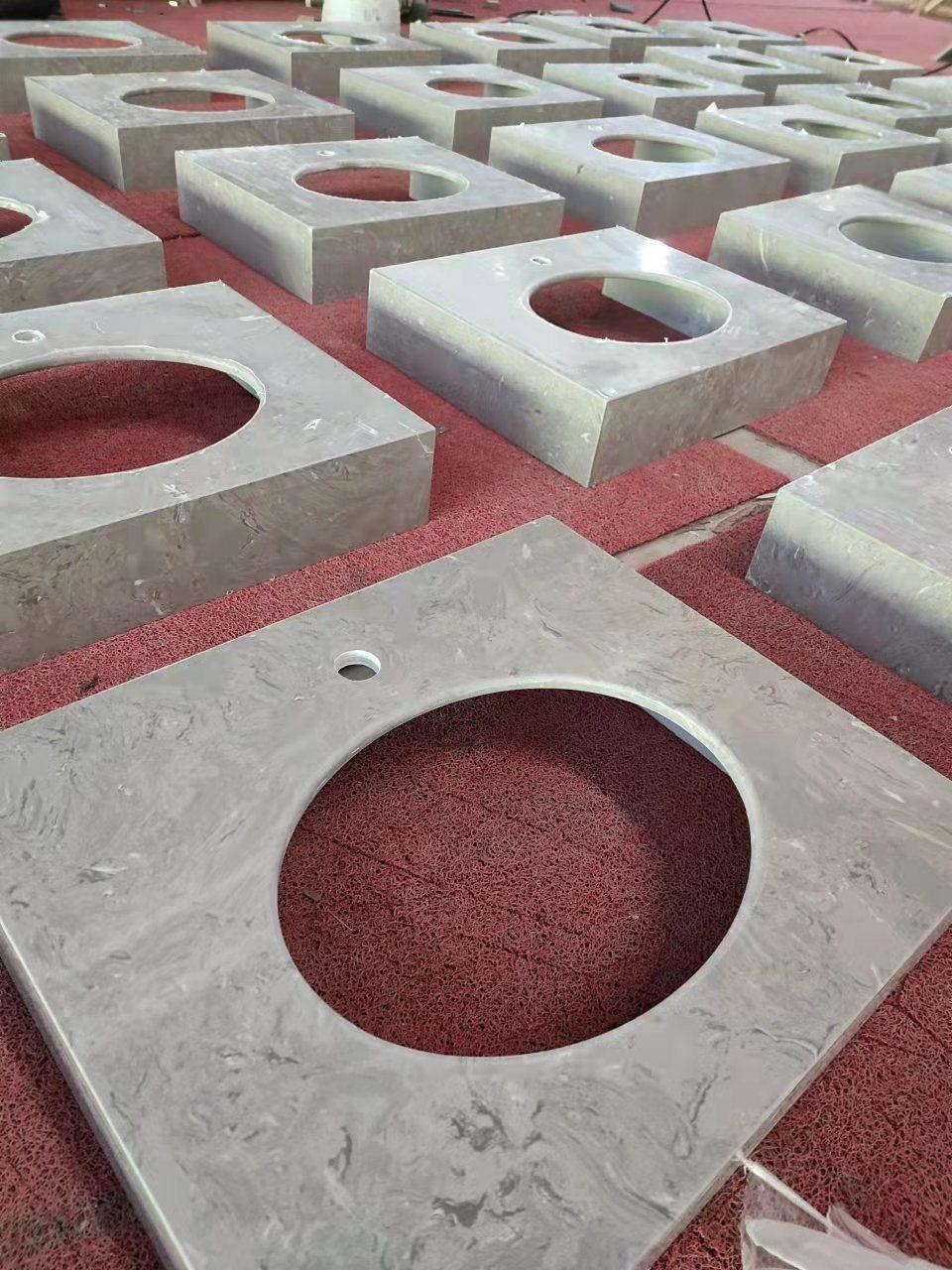 China Factory Artificial Stone Bathroom Vanity Top Countertops Vanity Tops