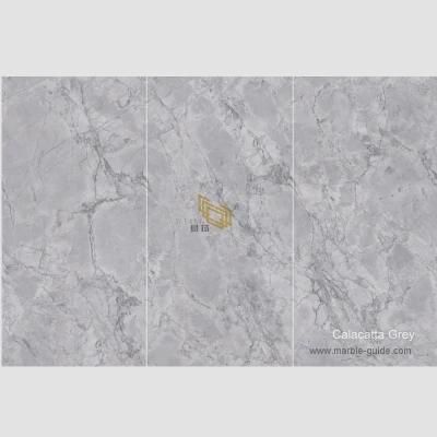 Calacatta Grey Quartz Effect Sintered Stone for Flooring/Wall/Table/Cabinets/Kitchen/Bathroom/Countertops