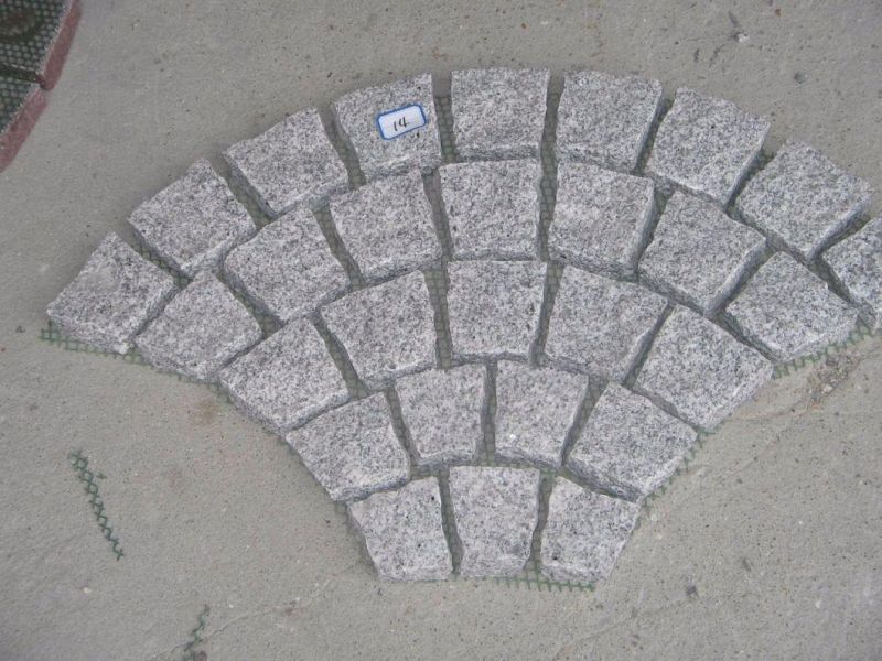 Building Material Flamed G603 Light Grey Granite Paving/Paver for Floor/Stair Tile Slab Fan Cubes