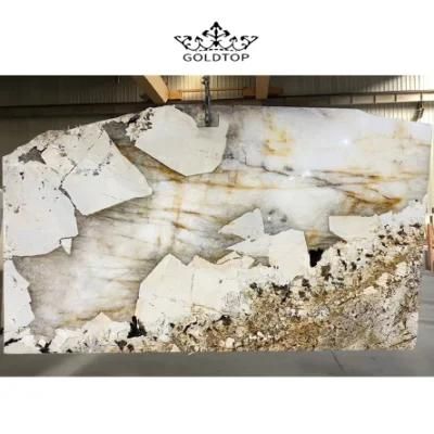 Luxury Stone Pandora Tabletops Bathroom Vanity Kitchen Cabinet Countertops Island Worktop Wall Panels Natural Stone Slab Marble Tiles