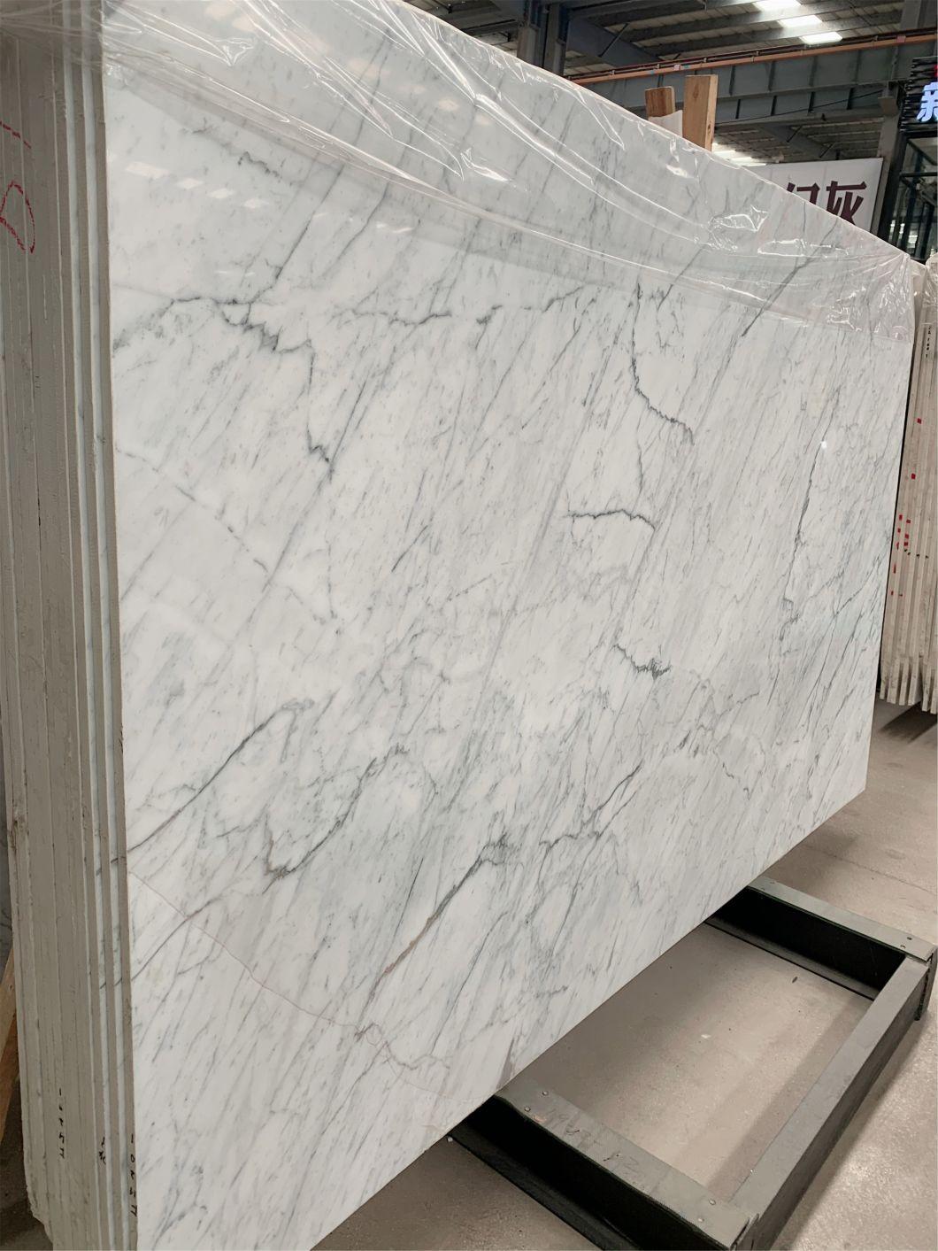 Snow White Stone Marble for Flooring Tiles Slabs Countertops/Worktops/Vanitytops