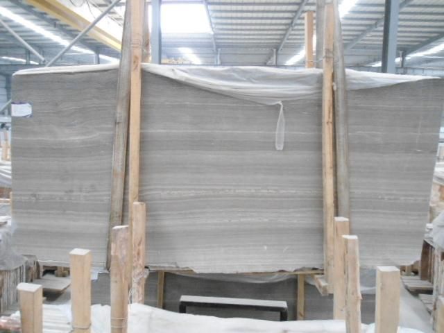 High Quality Coffee Wood/White Wood/Grey Wood Veins Marble Slabs